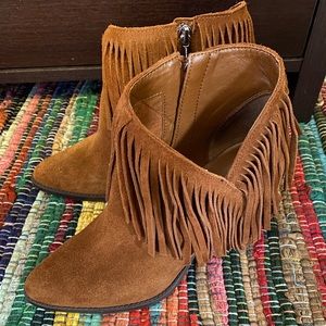 Fringe bootie